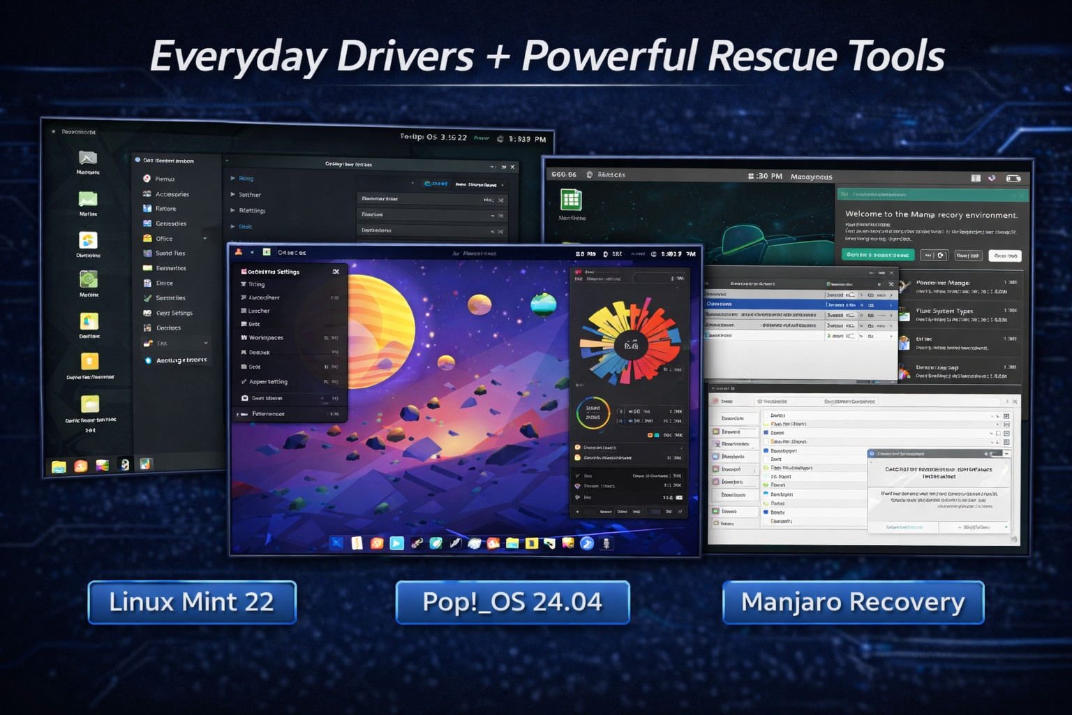 26-in-1 Linux Multiboot USB 64GB USB 3.2 | Mint Kali Zorin Fedora