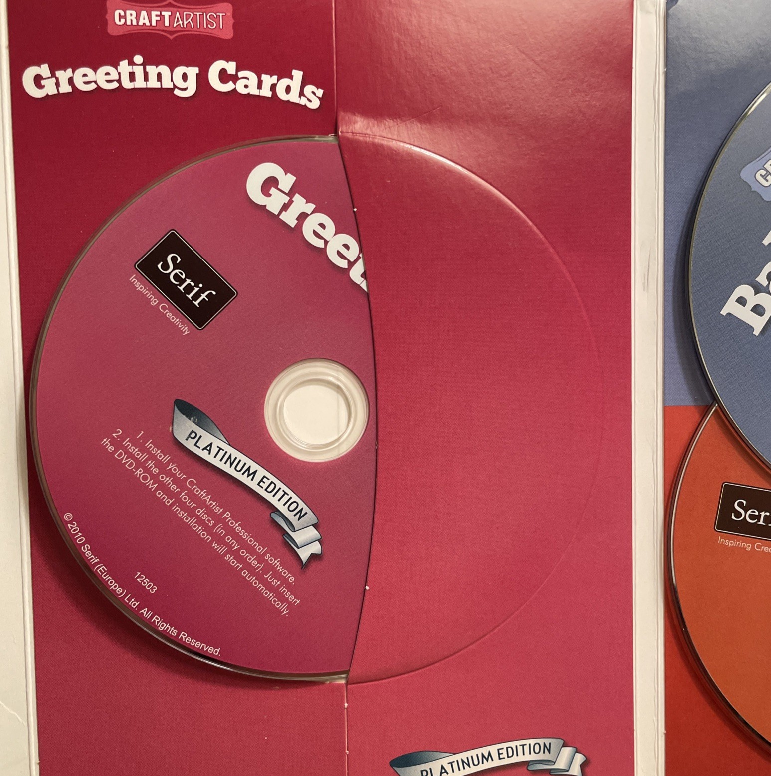 Craft Artist Platinum Edition Print Projects- Photo Editer 5 disc set templates