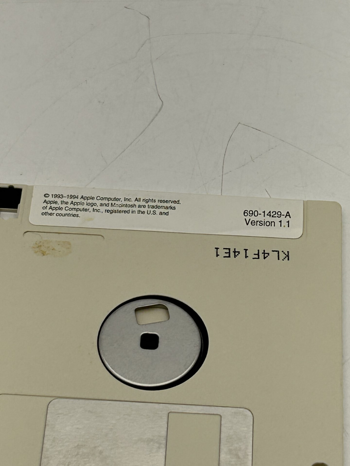 3.5″ Apple Multiple Scan Software For Macintosh V. 1.1 Disk by Apple 690-1429-A