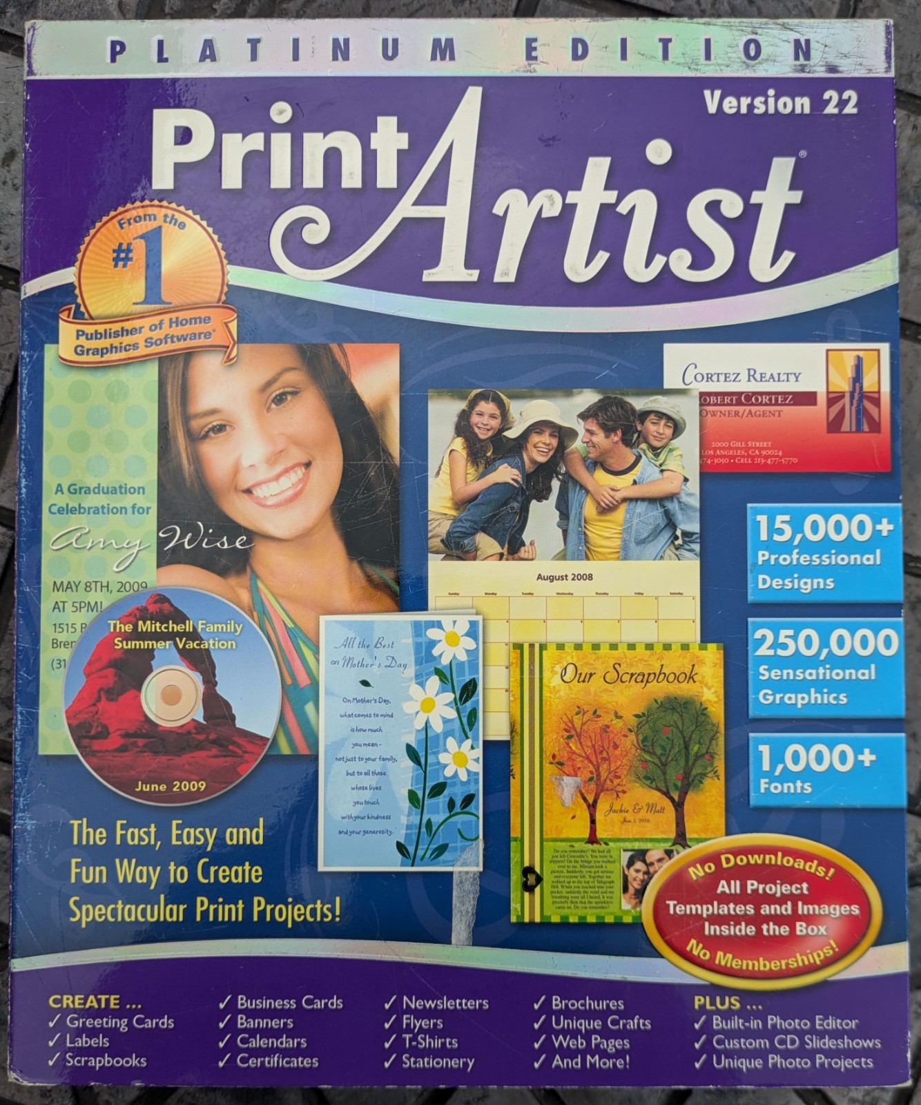 SEALED Print Artist Platinum Edition Version 22 by Nova Development (XP/Vista)