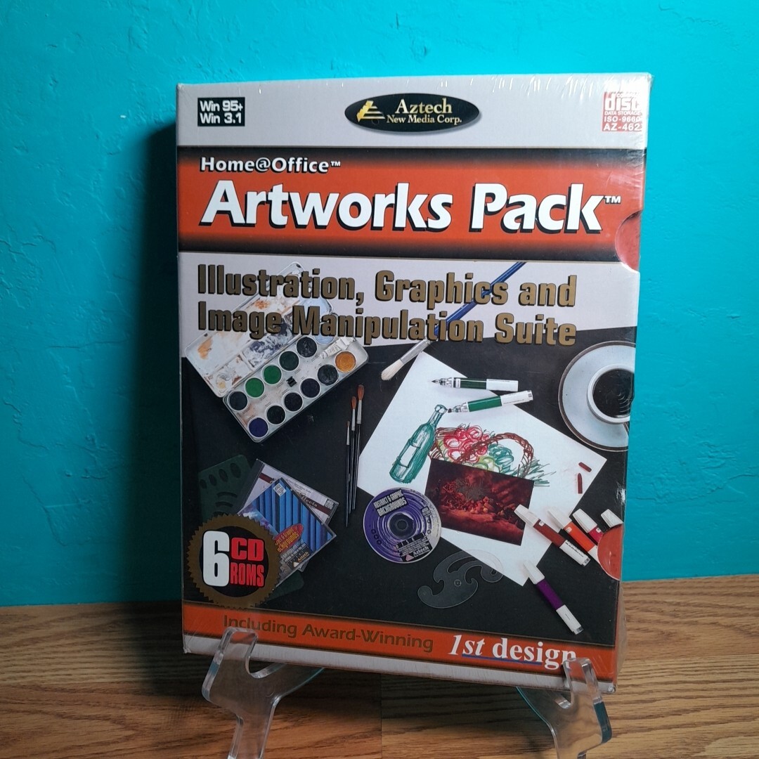 Aztech Artworks Pack Illustration Graphics And Image Manipulation Suite 6 CD ROM