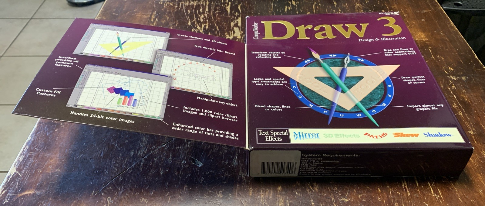 Draw 3 Compu Works – Design & Illustration CD-Rom Disc for Windows PC