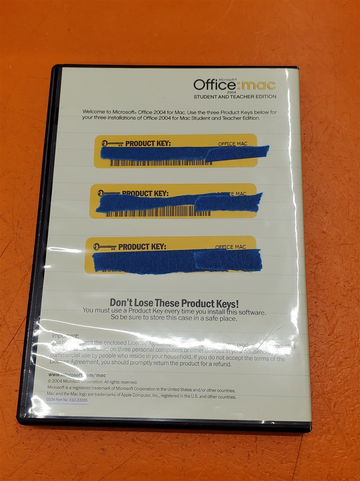 ⭐️⭐️⭐️⭐️⭐️ Microsoft Office Mac 2004 Student and Teacher Edition Software