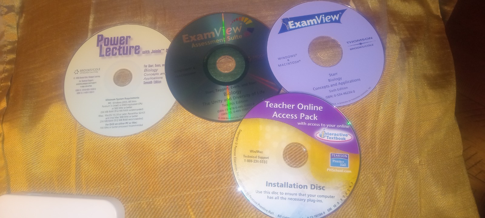 Lot of Pearson Biology Discs / Lab Simulators / Presentations / Power Lecture