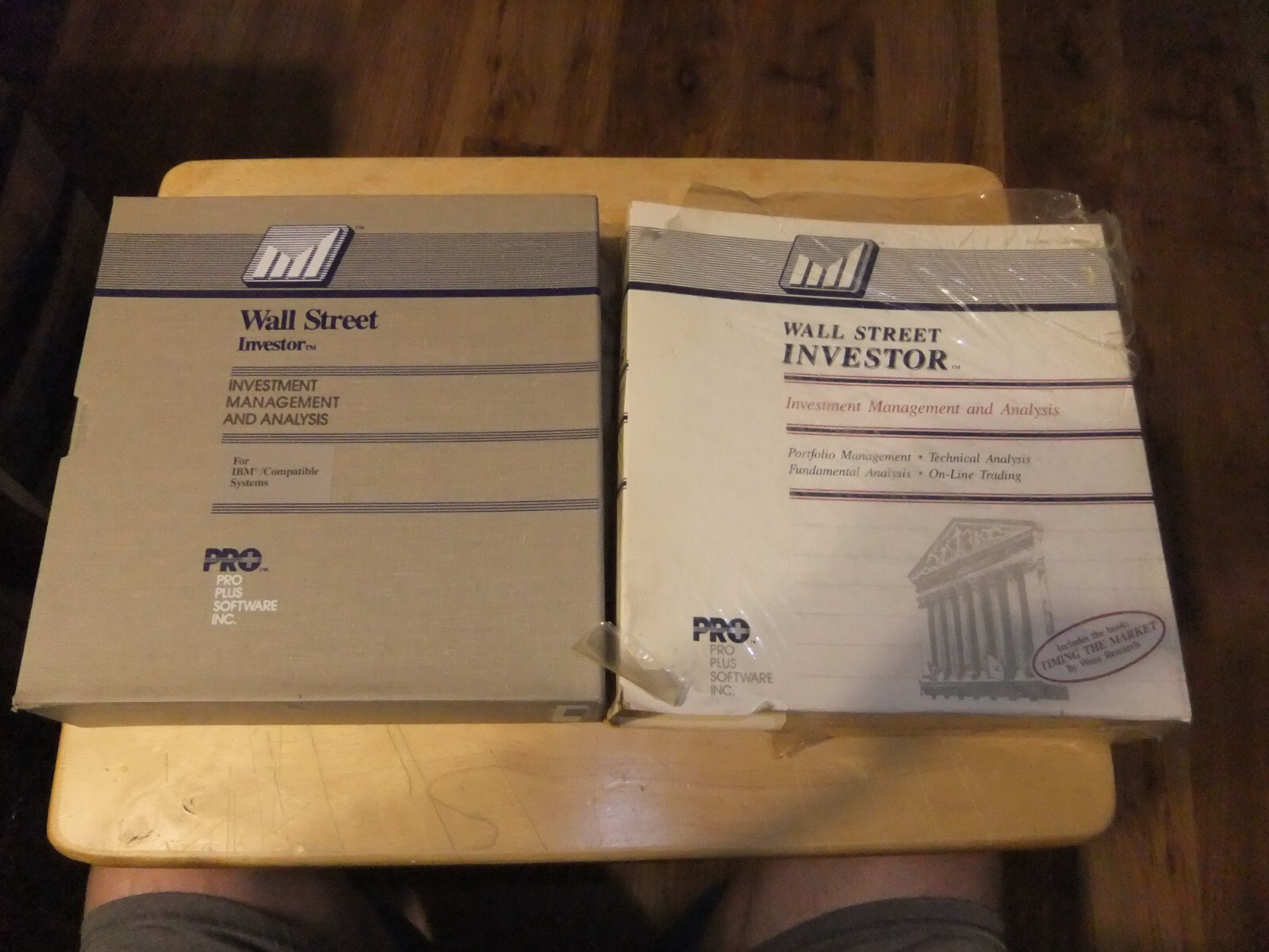 VTG RARE 1989 WALL STREET INVESTOR PRO PLUS SOFTWARE 5.25′ FLOPPY SET W/BOX EXC