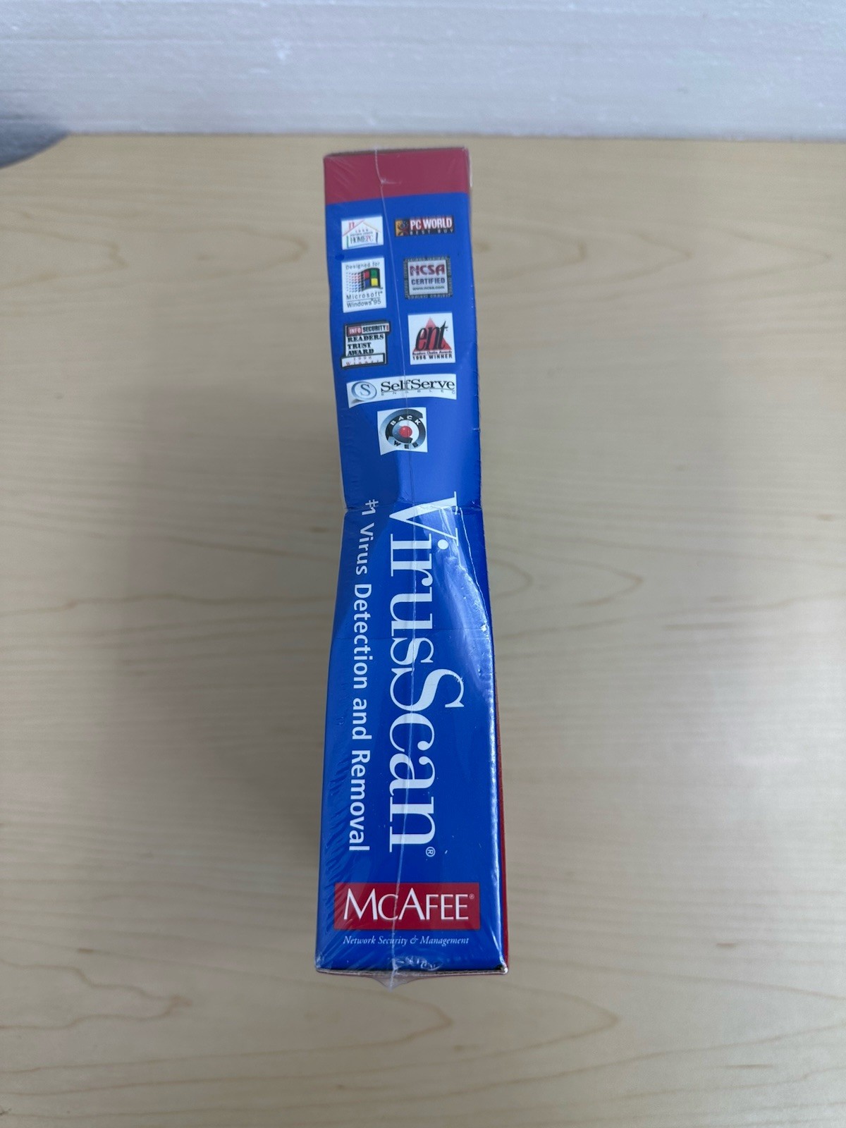Sealed 1997 Vintage McAfee VirusScan for Win 95 NT 3.1 DOS CD + 3.5″ Disk V 3.5