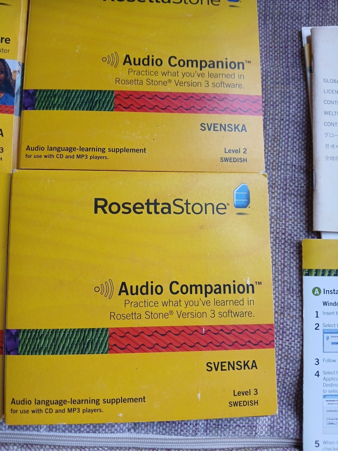 Rosetta Stone Swedish 1,2 &3
