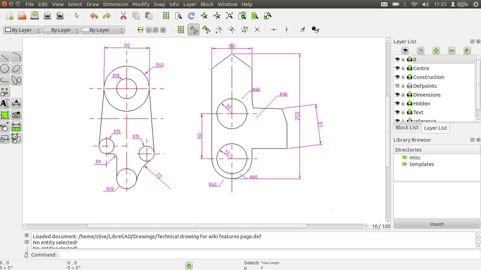 Libre Cad – 2D CAD Computer Aided Design Software Package for MAC on CD-ROM