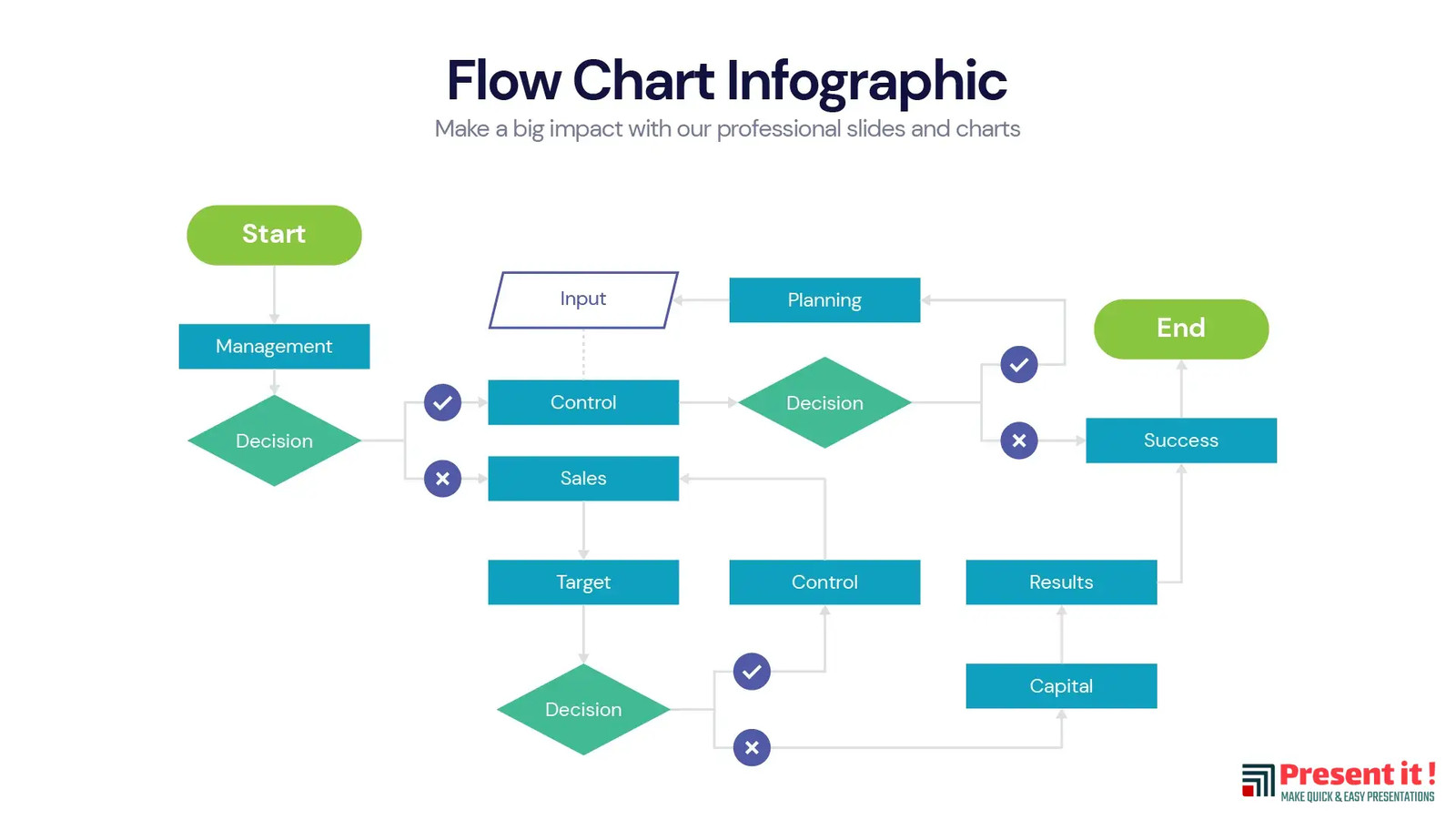 Flow Chart Infographic | Premium Templates
