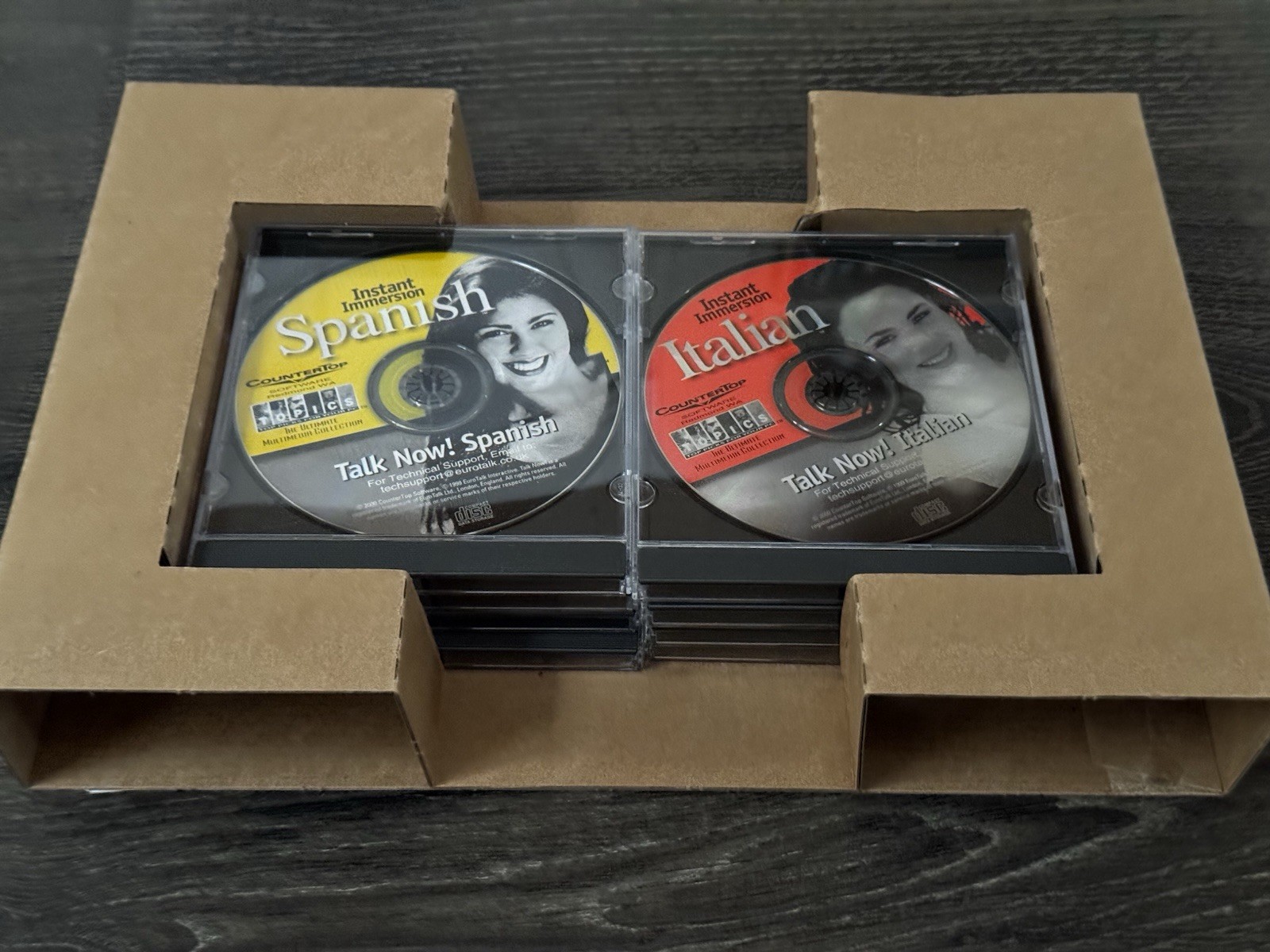 Instant Immersion Language Lab 8 CD Set PC/Mac French Italian German Spanish EXC