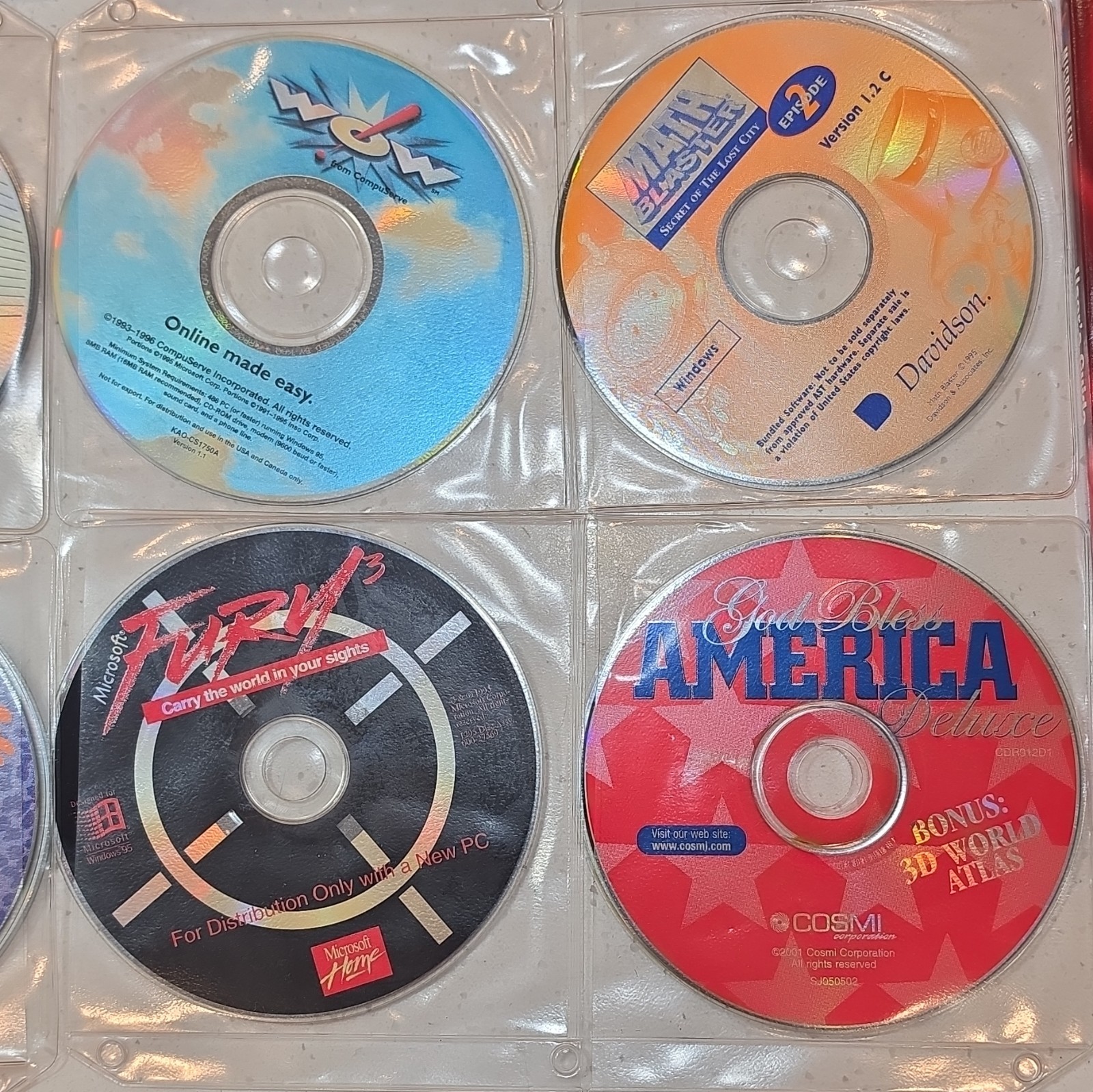 Vintage 90s PC CD-ROM Software Lot Windows 95 Print Artist CreataCard…