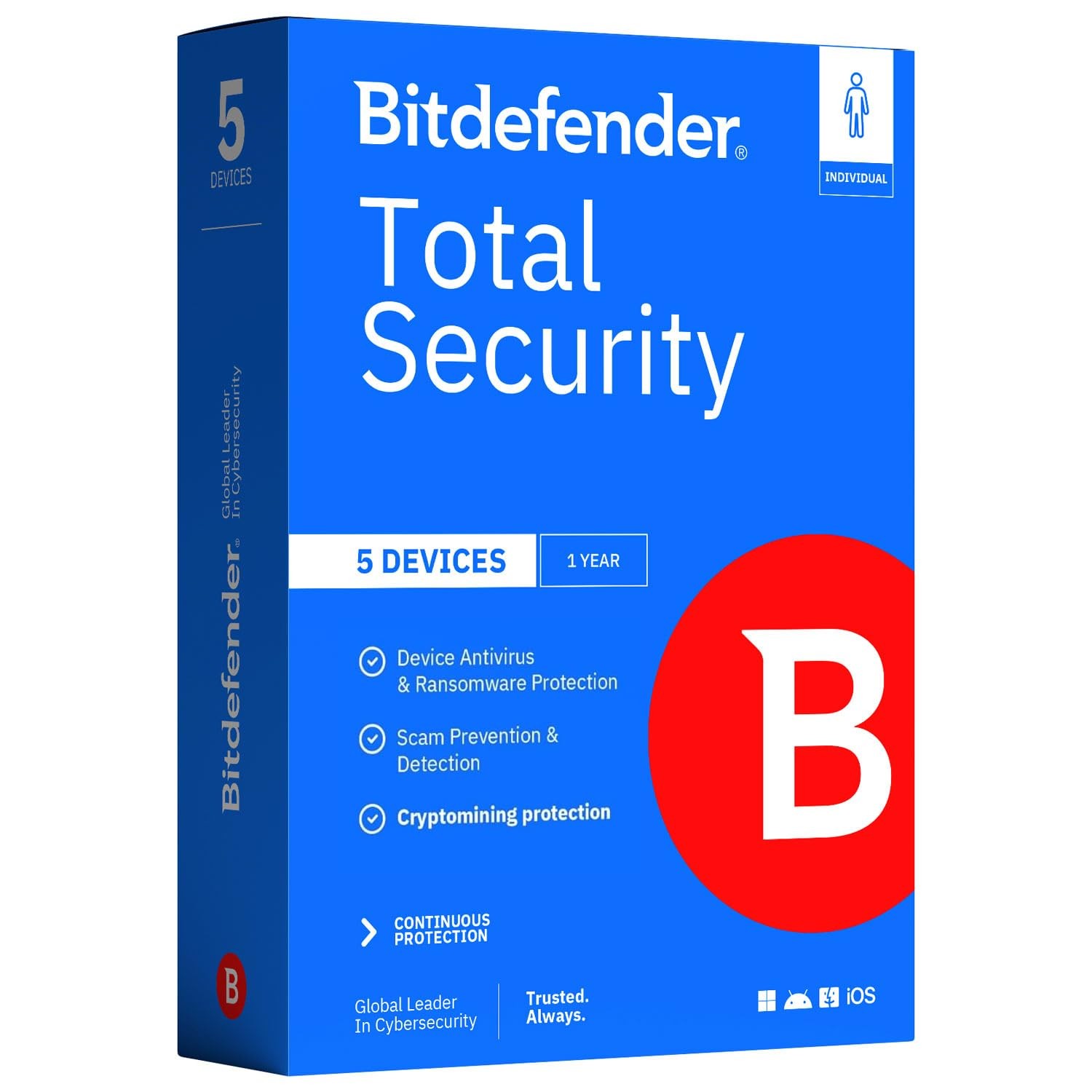 Bitdefender Total Security 2026 – Complete Antivirus and Internet Security…