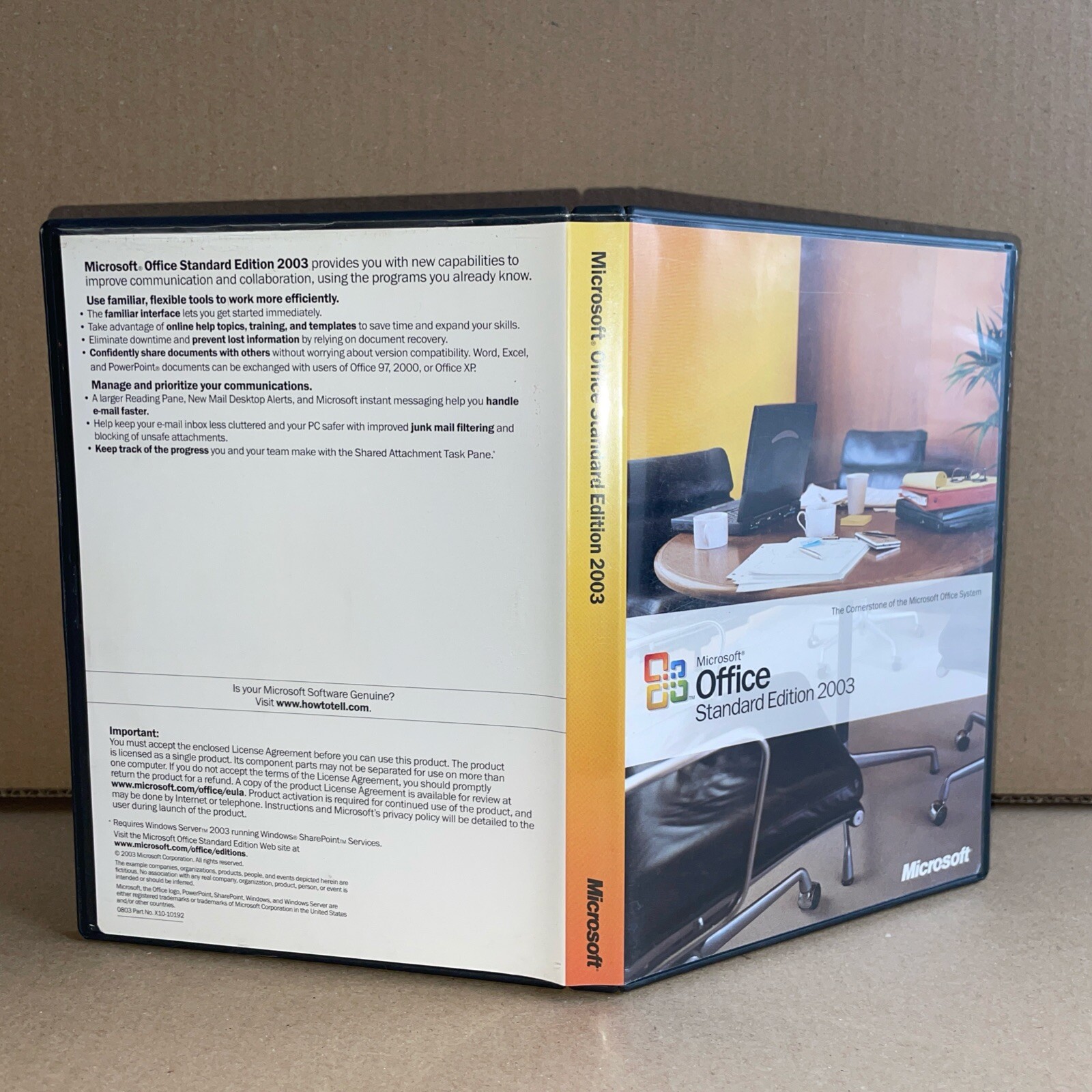 Microsoft Office 2003 Standard Edition With booklet and PKC some writing on book