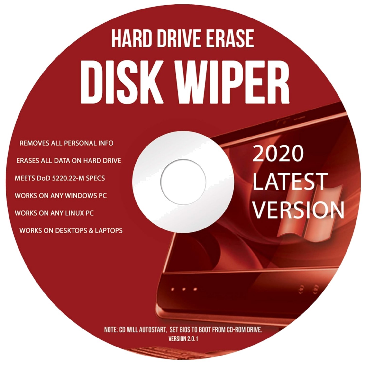 Hard Drive Disk Wiper 32/64 Bit – Compatible With Windows, Mac, and Linux – H…